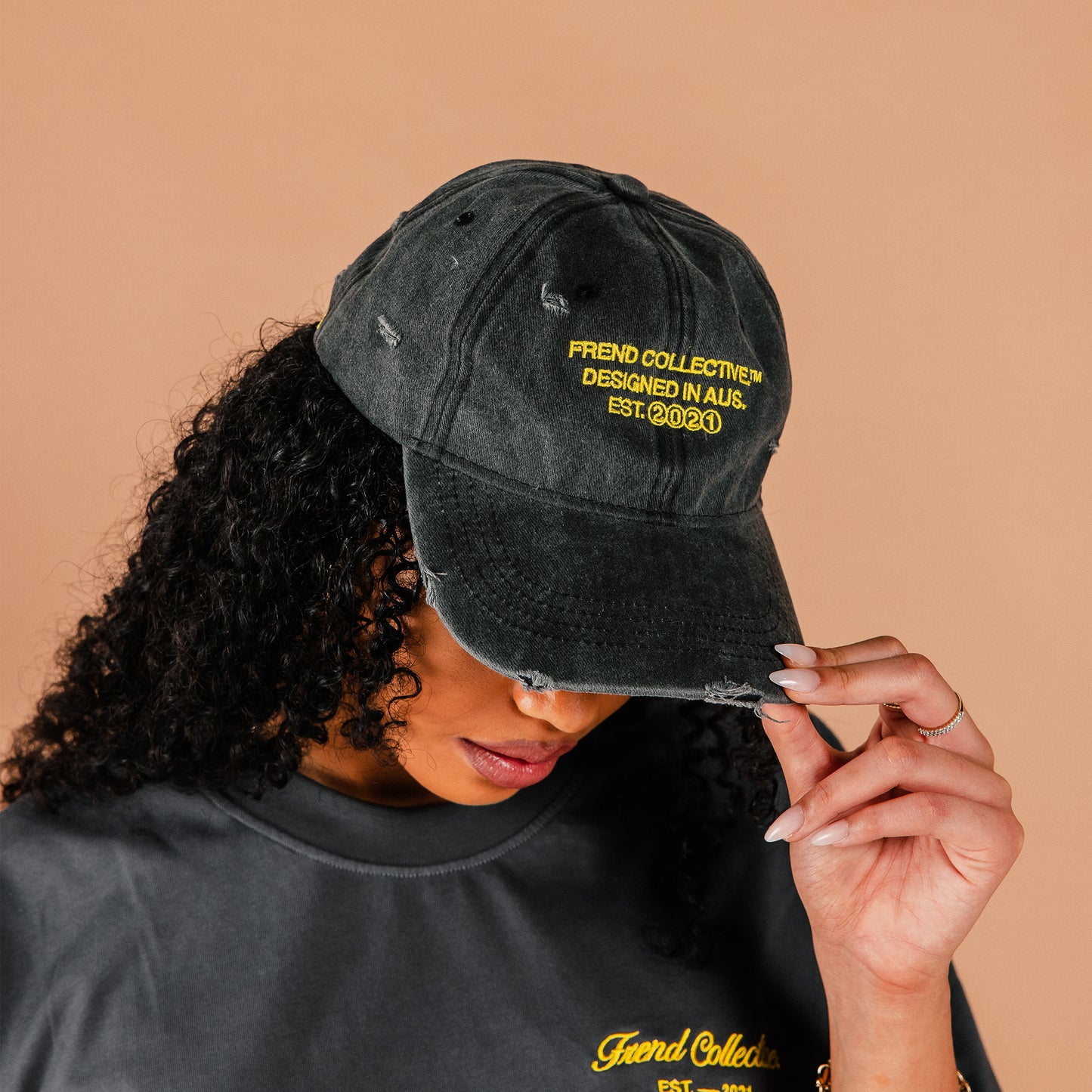 WEEKEND DAD CAP CHARCOAL