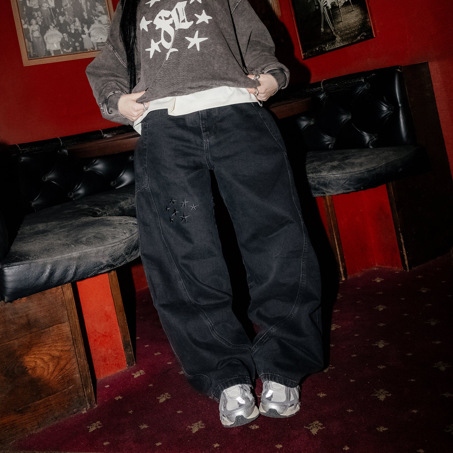 SINNERS DENIM - BLACK