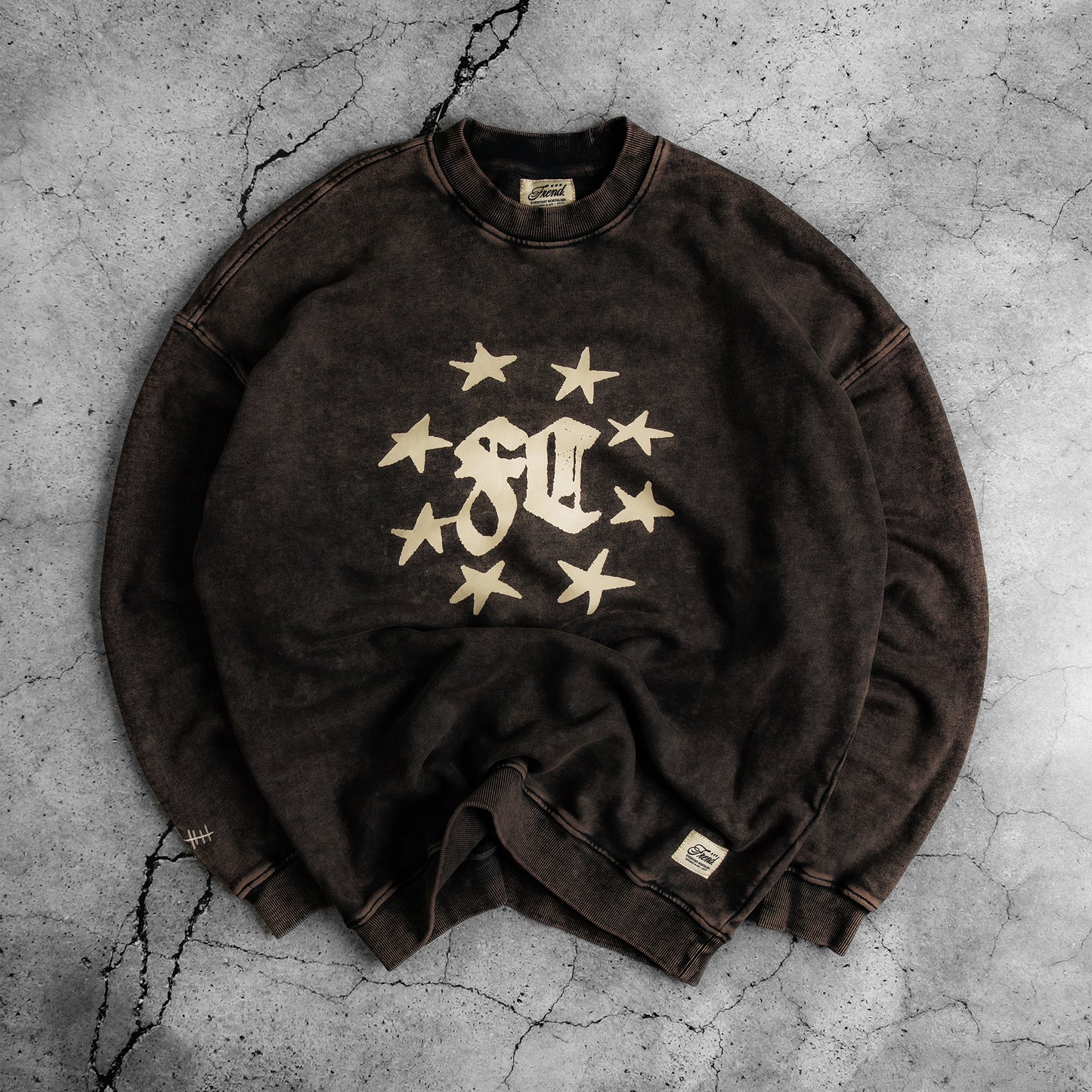 SINNERS CREW - WASHED CHARCOAL