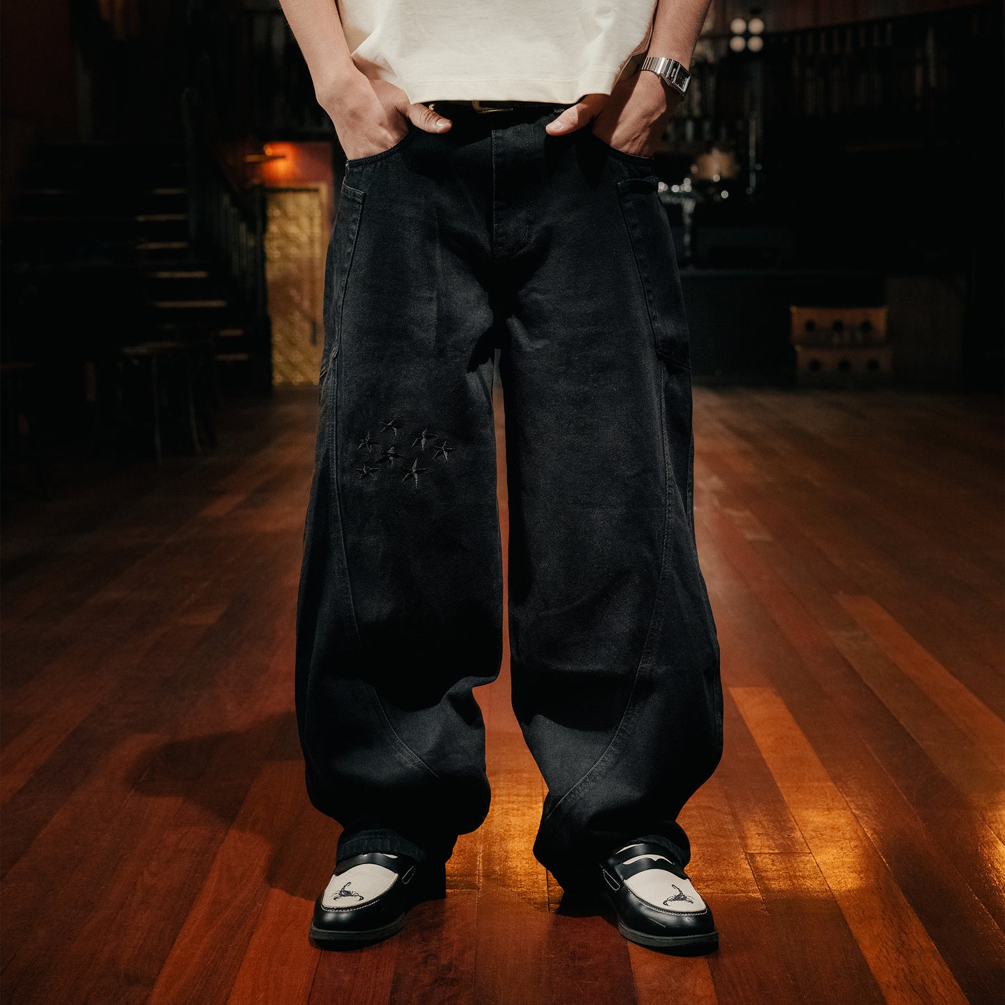 SINNERS DENIM - BLACK