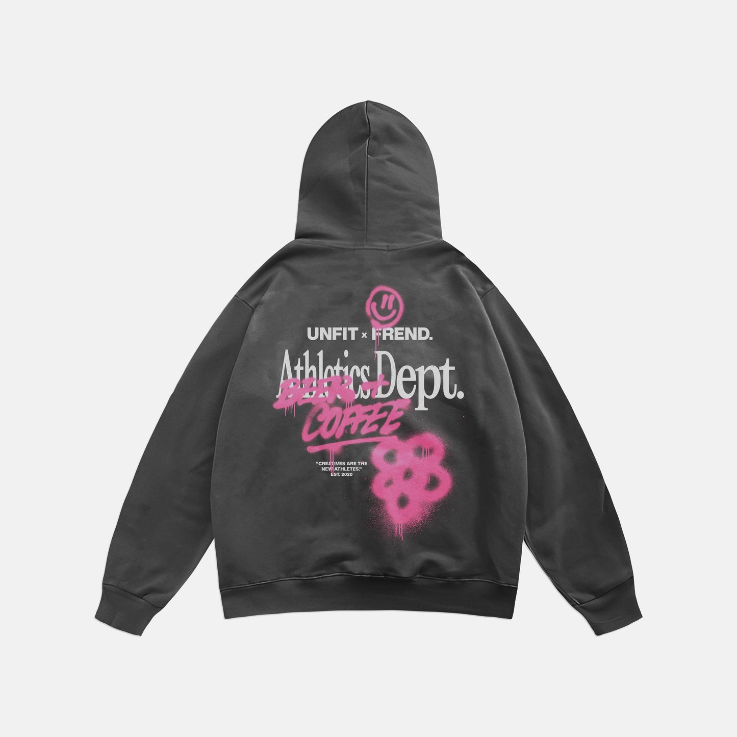 FREND X UNFIT HOODIE CHARCOAL