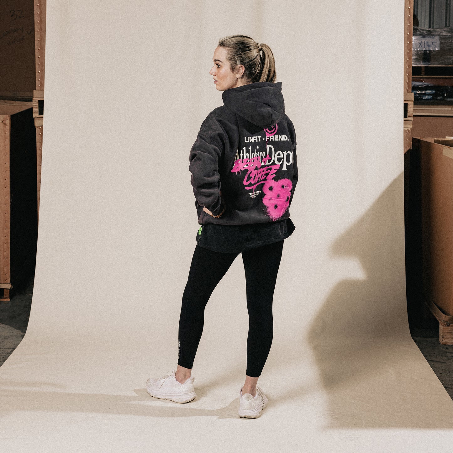 FREND X UNFIT HOODIE CHARCOAL