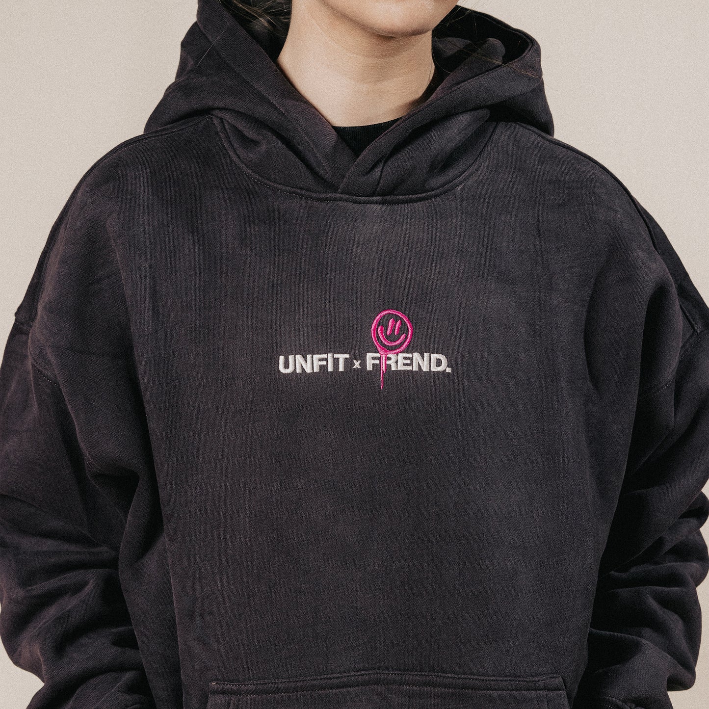 FREND X UNFIT HOODIE CHARCOAL