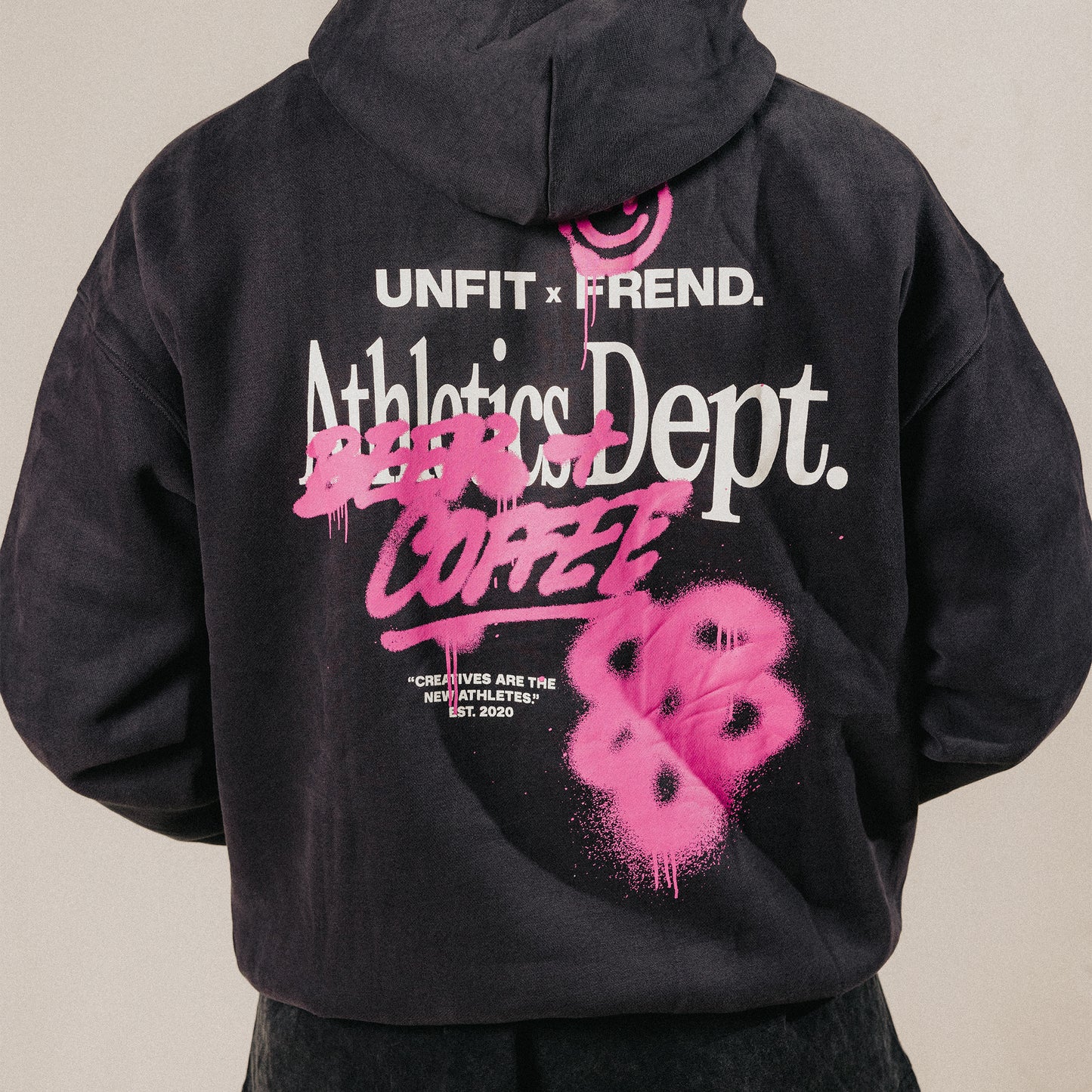 FREND X UNFIT HOODIE CHARCOAL