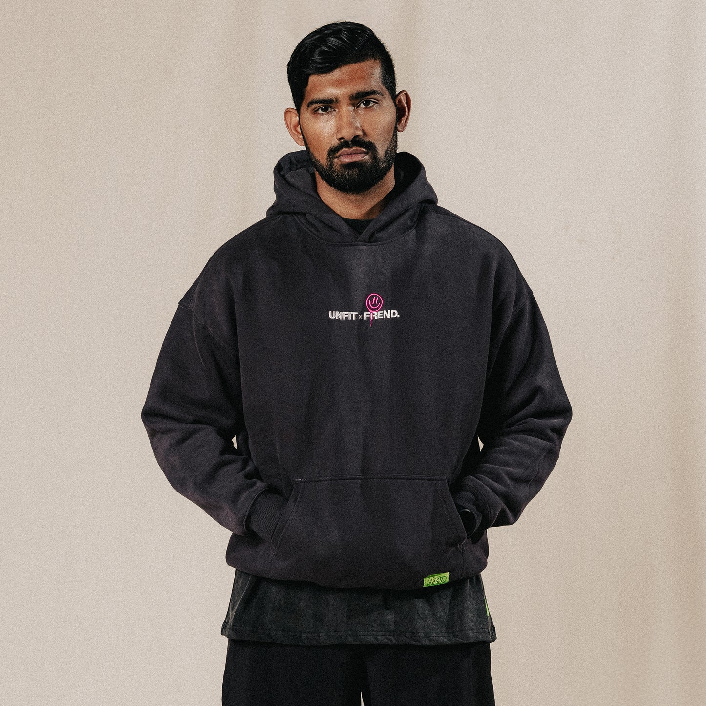 FREND X UNFIT HOODIE CHARCOAL