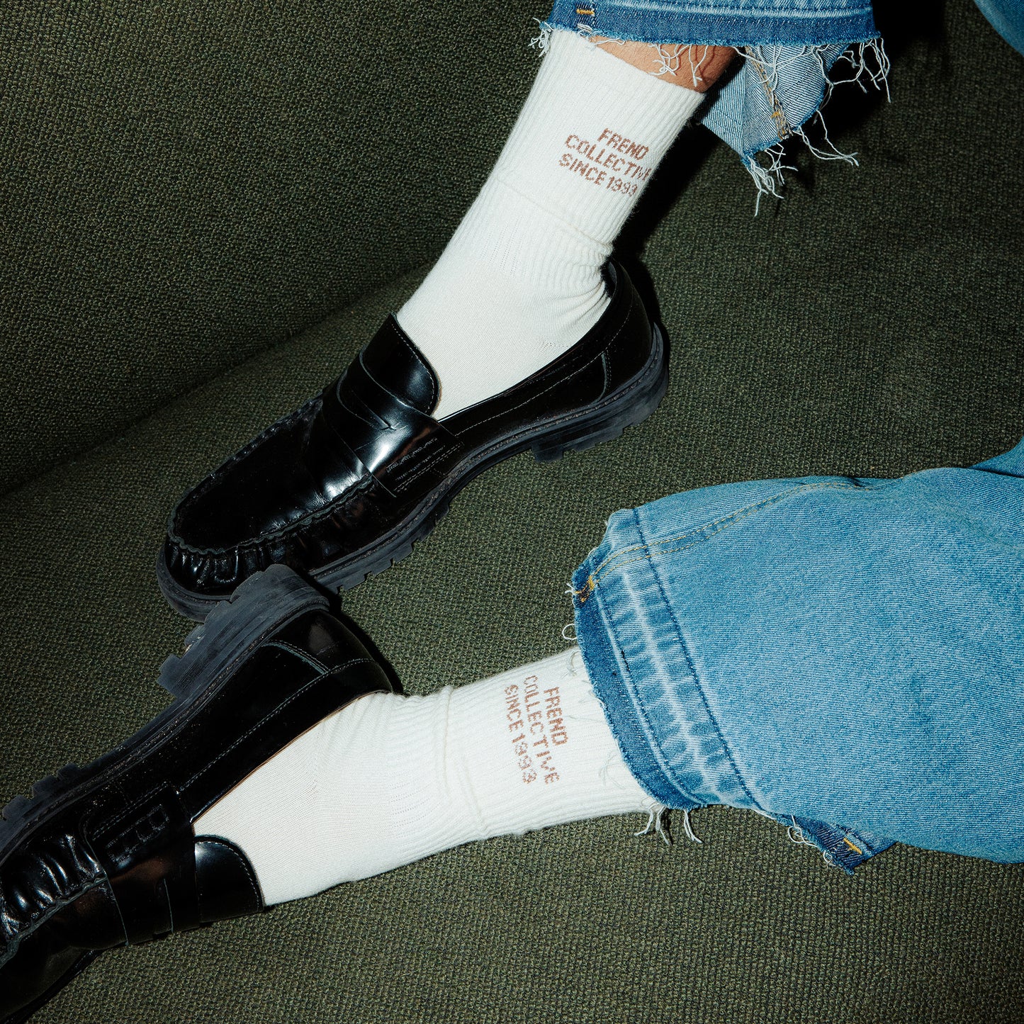 AUTUMN CREW SOCKS TRIO - COFFEE/CREAM/CHALK