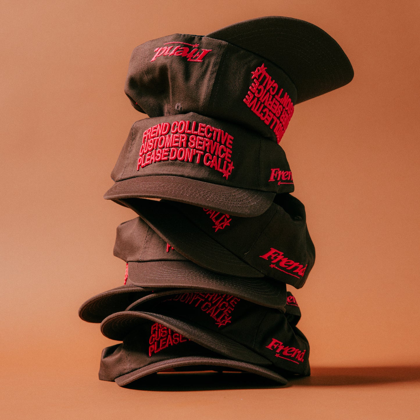 PLEASE DON'T CALL - 5 PANEL CAP - COFFEE