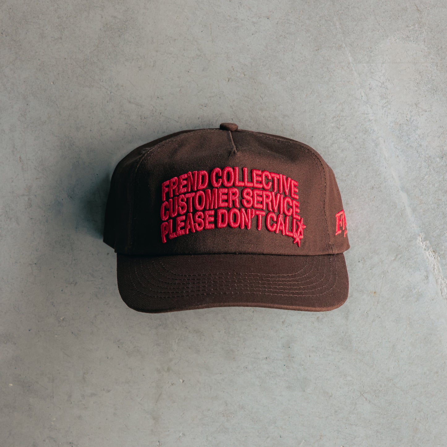 PLEASE DON'T CALL - 5 PANEL CAP - COFFEE