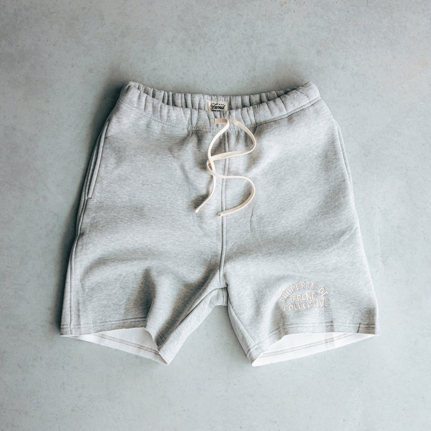 PROPERTY OF FREND LOUNGE SHORTS - MARL GREY