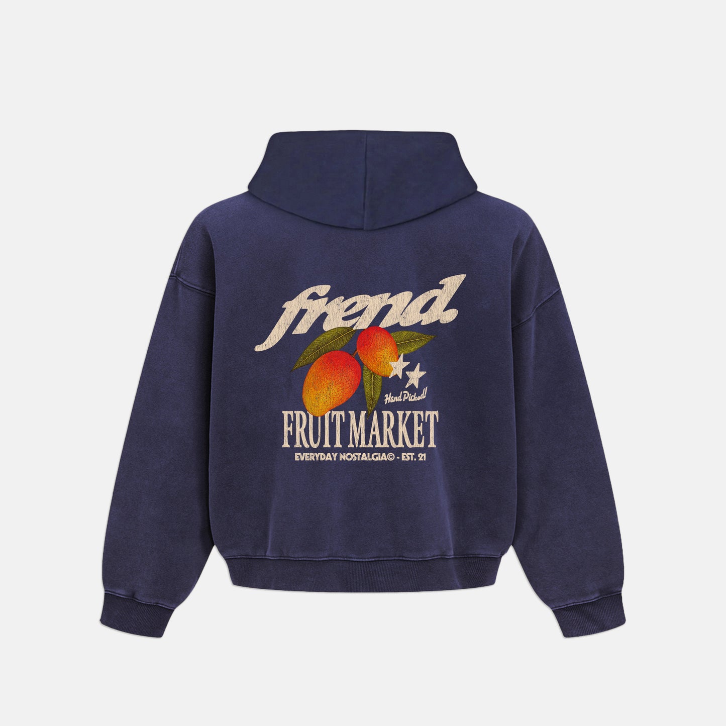 FRUIT MARKET ZIP HOODIE - OCEAN