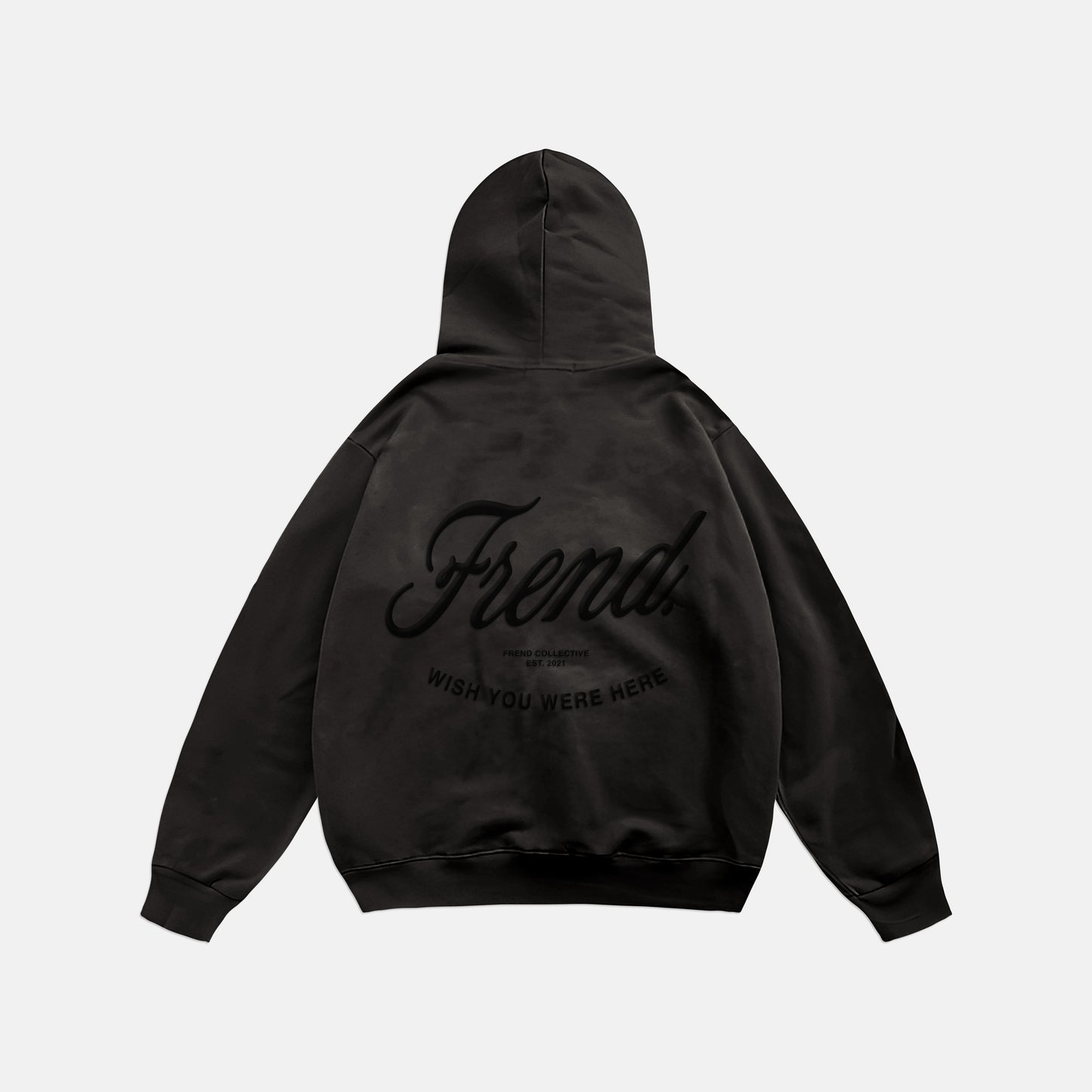 WISH YOU WERE HERE HOODIE - BLACK